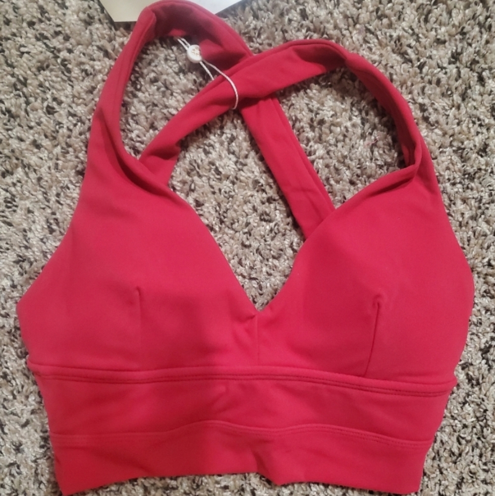💕Buffbunny Alpha Sports Bra-Wrath Red - Picture 3 of 5